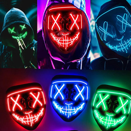 Neon light mask